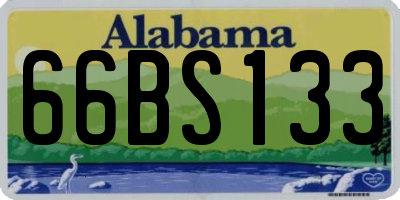 AL license plate 66BS133