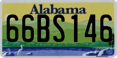 AL license plate 66BS146