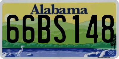 AL license plate 66BS148