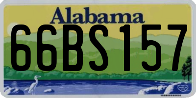 AL license plate 66BS157