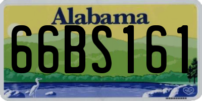 AL license plate 66BS161