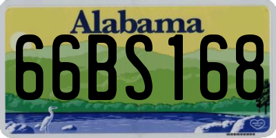 AL license plate 66BS168