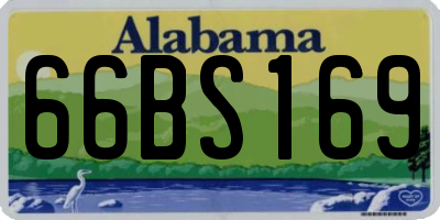 AL license plate 66BS169