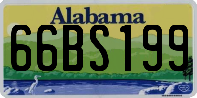 AL license plate 66BS199