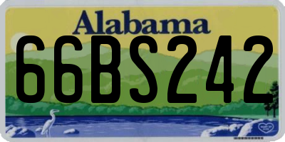 AL license plate 66BS242