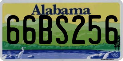 AL license plate 66BS256