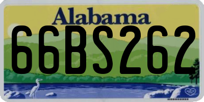 AL license plate 66BS262
