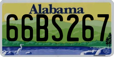 AL license plate 66BS267