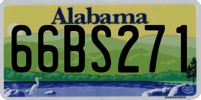 AL license plate 66BS271