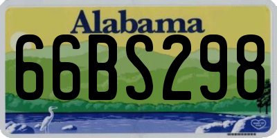 AL license plate 66BS298