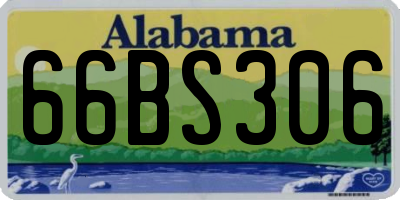 AL license plate 66BS306