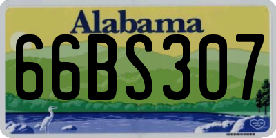 AL license plate 66BS307