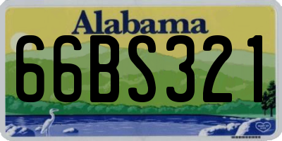 AL license plate 66BS321
