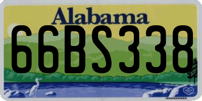AL license plate 66BS338