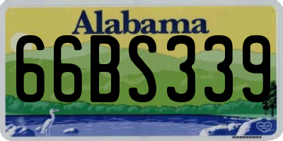 AL license plate 66BS339