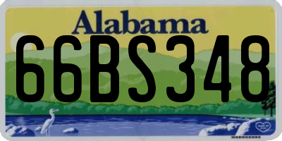 AL license plate 66BS348