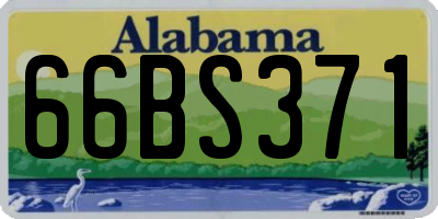 AL license plate 66BS371