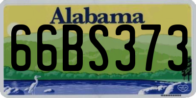AL license plate 66BS373