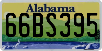 AL license plate 66BS395