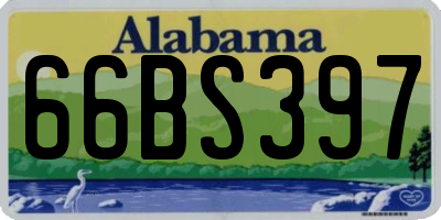 AL license plate 66BS397