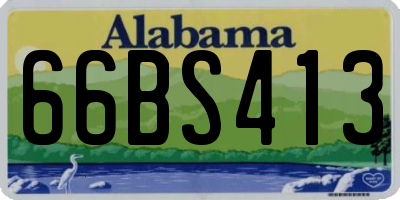 AL license plate 66BS413