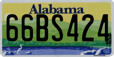 AL license plate 66BS424