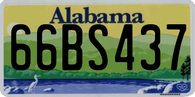 AL license plate 66BS437