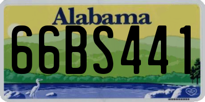 AL license plate 66BS441