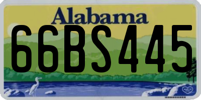 AL license plate 66BS445