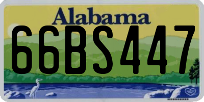 AL license plate 66BS447