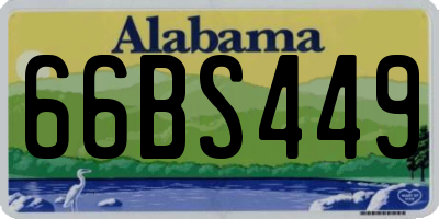 AL license plate 66BS449