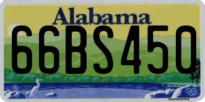 AL license plate 66BS450