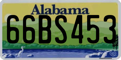 AL license plate 66BS453