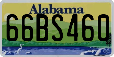 AL license plate 66BS460