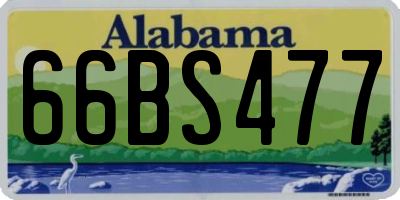 AL license plate 66BS477
