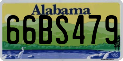 AL license plate 66BS479