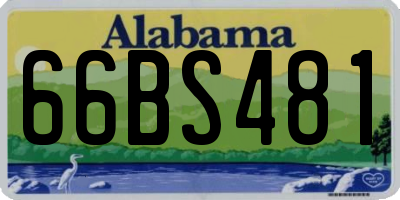 AL license plate 66BS481