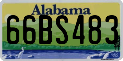 AL license plate 66BS483