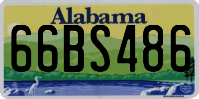 AL license plate 66BS486