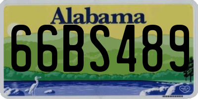 AL license plate 66BS489