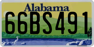 AL license plate 66BS491