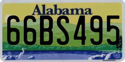 AL license plate 66BS495