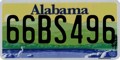 AL license plate 66BS496