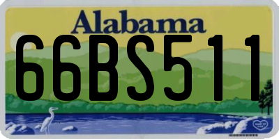 AL license plate 66BS511