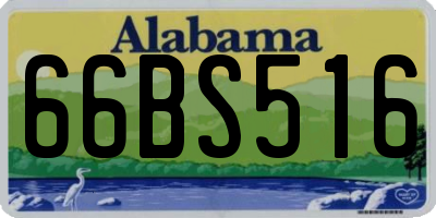 AL license plate 66BS516