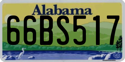 AL license plate 66BS517