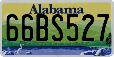 AL license plate 66BS527
