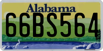 AL license plate 66BS564