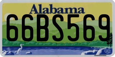 AL license plate 66BS569
