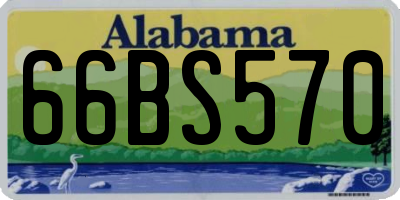 AL license plate 66BS570